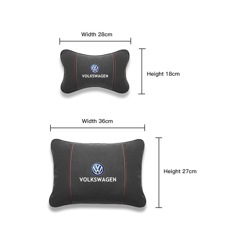 2026 Горячий Для Volkswagen VW 2025 Для Volkswagen VW Golf Amarok T5 ID3 T-Cross Jetta T-ROC Замшевая Автомобильная Подушка на Шею Подголовник Поясничная S
