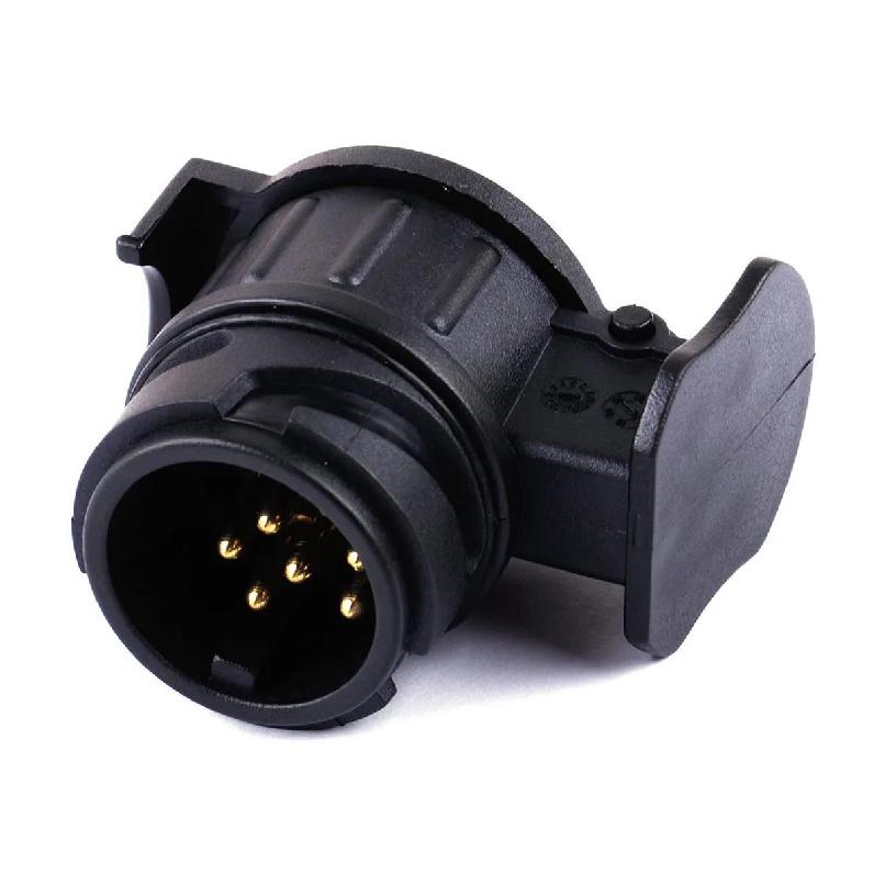 13 to 7 Pin Plug Adapter for Car Trailers Padlock Waterproof Connector 12V Protect Towing Anti Socket Towbar Accessories