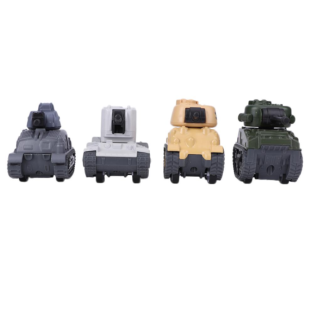 4pcs 1/64 Alloy Tank Model Toy Highly Simulation Children Kid Pull Back Vehicle Toy