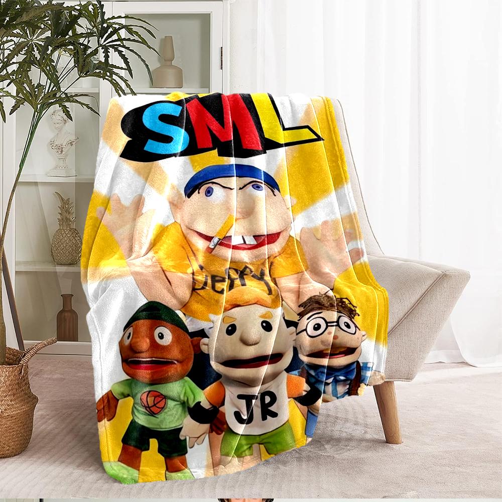 Jeffy Theme Printed Blanket - Perfect for Couch, Bed, Travel & Outdoor Use | Machine Washable, Cozy & Durable.
