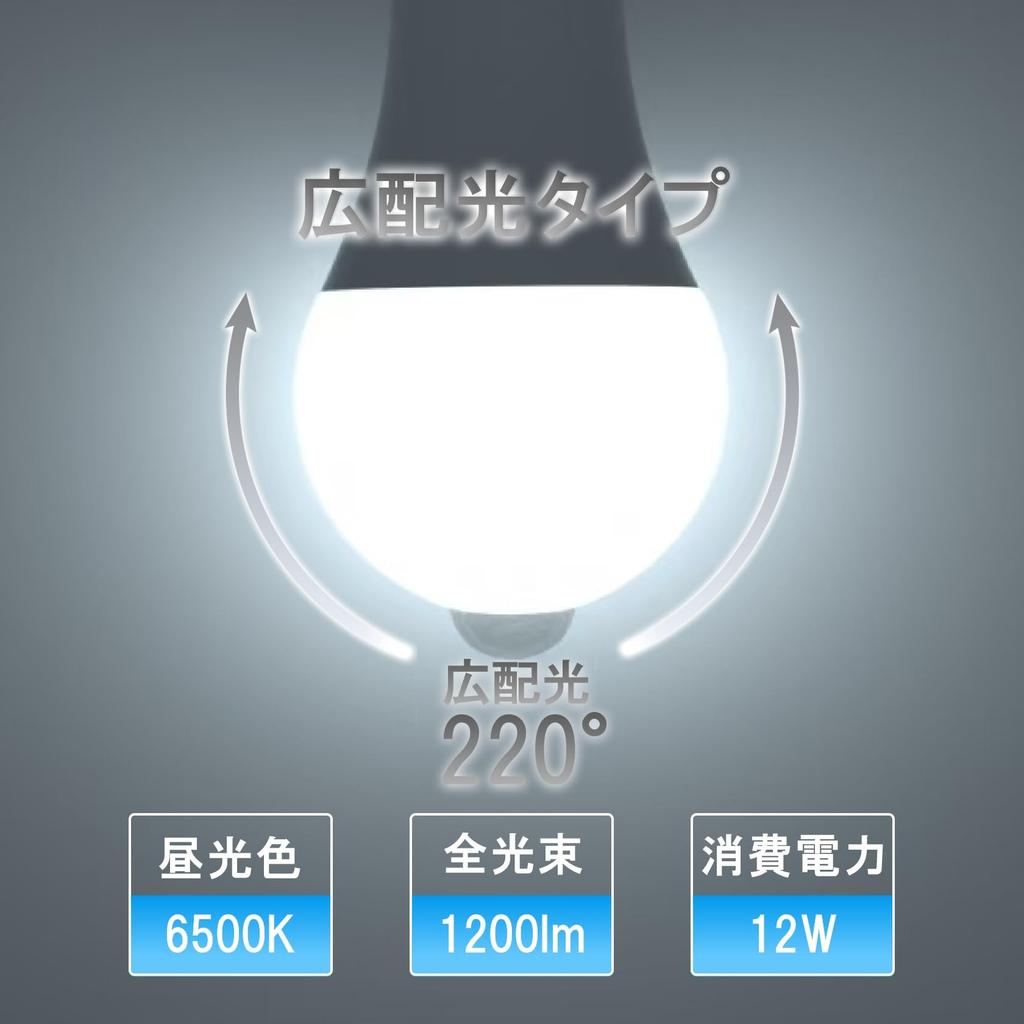 Светодиодная лампа ORALUCE с цоколем E26, лампа с датчиком движения, эквивалент 100 Вт, цвет дневного света 6500К, 12 Вт, 1200 лм, автоматическое включение с датчиком, защищает вас от