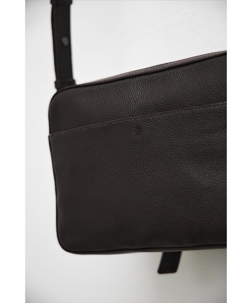 Youth Leather Camera Bag - Brown