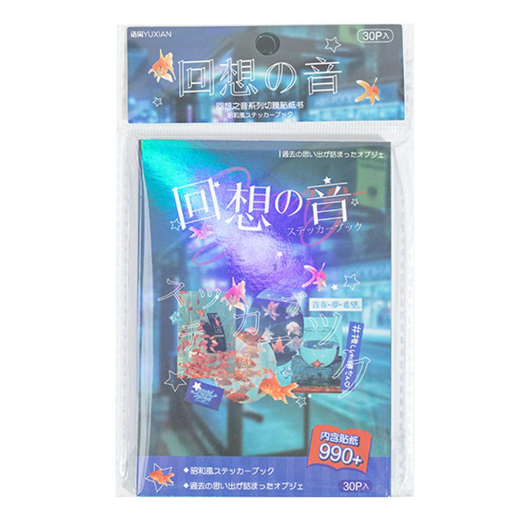 DIY Vintage Classic Sticker Book Various Cute Pattern Stationery Sticker for Water Bottle Laptop Phone Skateboard