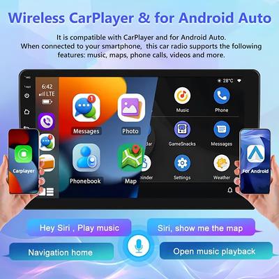 7 9 10 дюймов Android13 Автомагнитола GPS 2 din Радио Стерео Ресивер Плеер 64G Мультимедийный плеер беспроводной CarPlay Android Auto