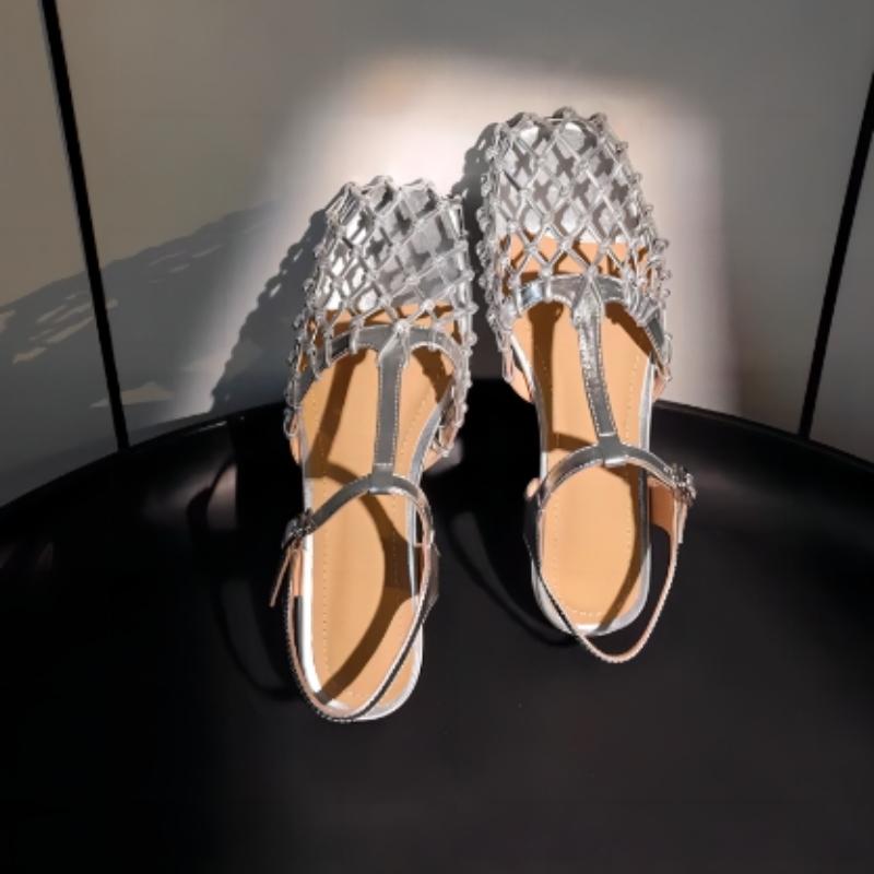 Летние новые женские полые плетеные ретро абсолютно красивые роскошные модные сандалии Baotou