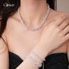 French Elegant Zircon Flower-shaped Beaded Pearl Necklace Light Luxury High-end Collarbone Chain Exquisite Temperament Necklace