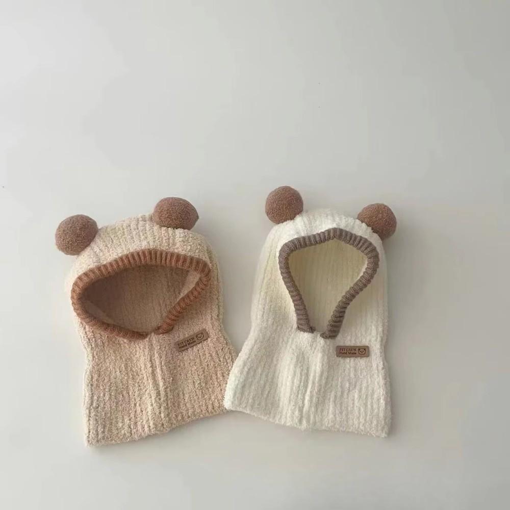 Winter Baby Hooded Hat Children Scarf Hats New Balaclava Hat 1-5Year Kids