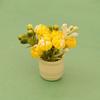 3pcs Plastic Dollhouse Miniature Simulation Vase  Doll House Accessories