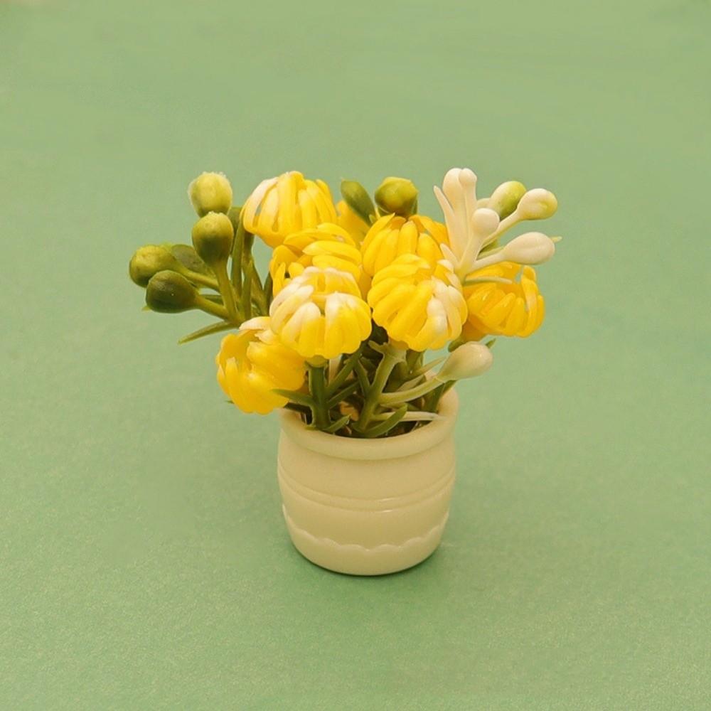 3pcs Plastic Dollhouse Miniature Simulation Vase Doll House Accessories