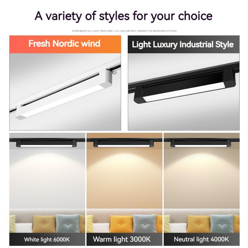Новые трековые светильники алюминиевый потолочный трековый светильник прожектор лампа 110-220 В трековый светильник для дома магазин одежды Домашний декор