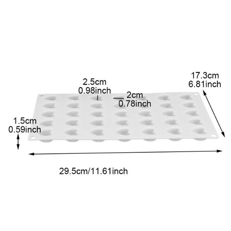 Новая силиконовая форма в форме сердца для выпечки 3D Love Chocolate Candy Кондитерские инструменты Украшения для торта Поднос для льда Кухонные принадлежности