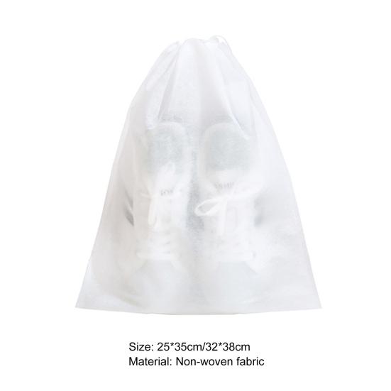 10 шт./пакет, пылезащитный мешок для сушки обуви на шнурке, нетканый материал, практичный грязезащитный чехол для сушки обуви для дома