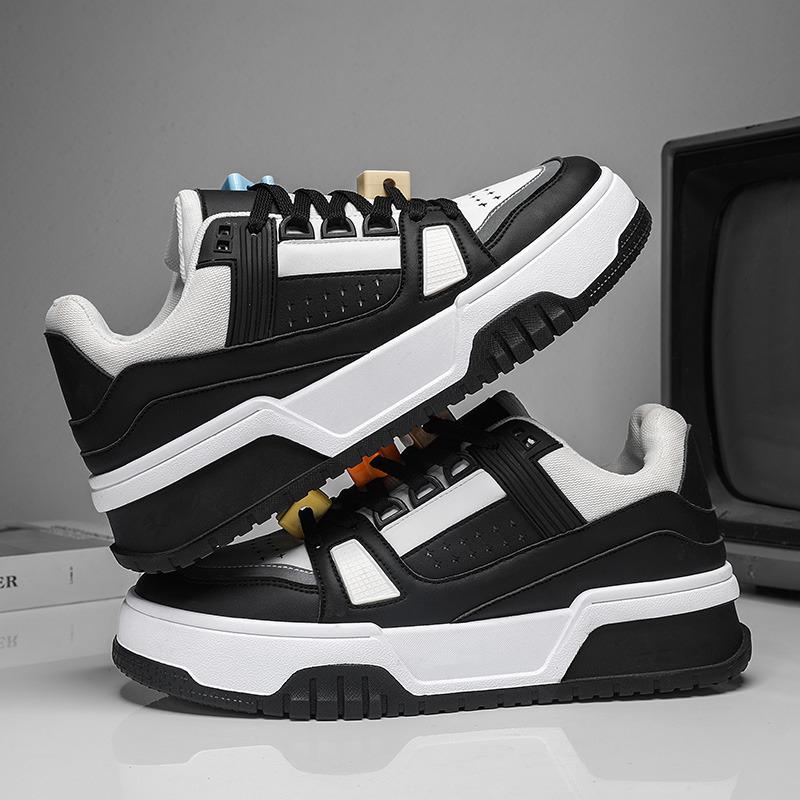 Модные трендовые кроссовки на платформе для мужчин, модный дизайн, зеленые мужские туфли для скейтбординга, повседневная спортивная обувь из кожи для мужчин, теннисные туфли для мужчин