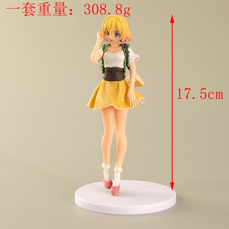 18CM Anime Rental Girlfriend Figure Mizuhara Chizuru Red Dress Standing Asami Nanami Model PVC Cute Doll Collection Girls Toys