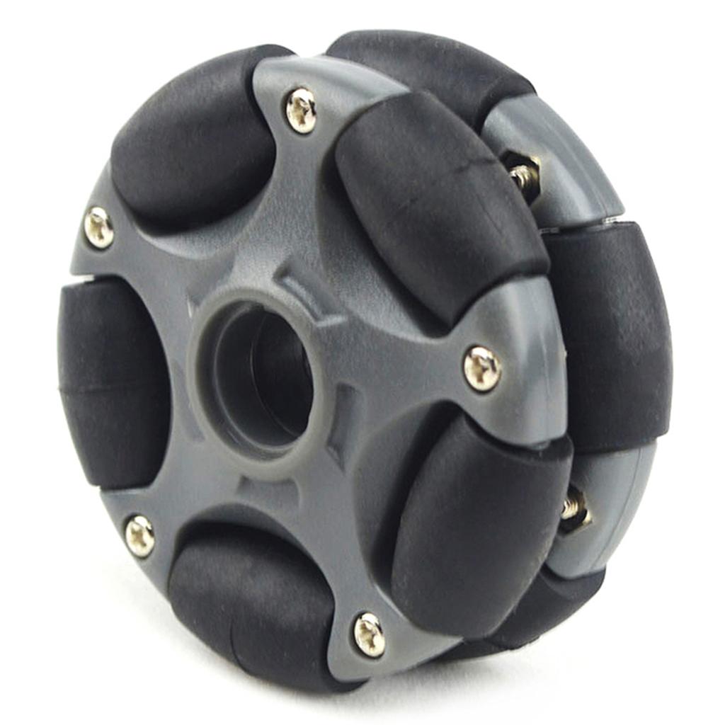 58mm Omni Wheels Double Plastic Universal Wheel for Robot Platforms Car RC Toy DIY Part