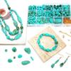 1 компл./пакет имитация бирюзы DIY браслет ожерелье серьги аксессуары материалы набор инструментов