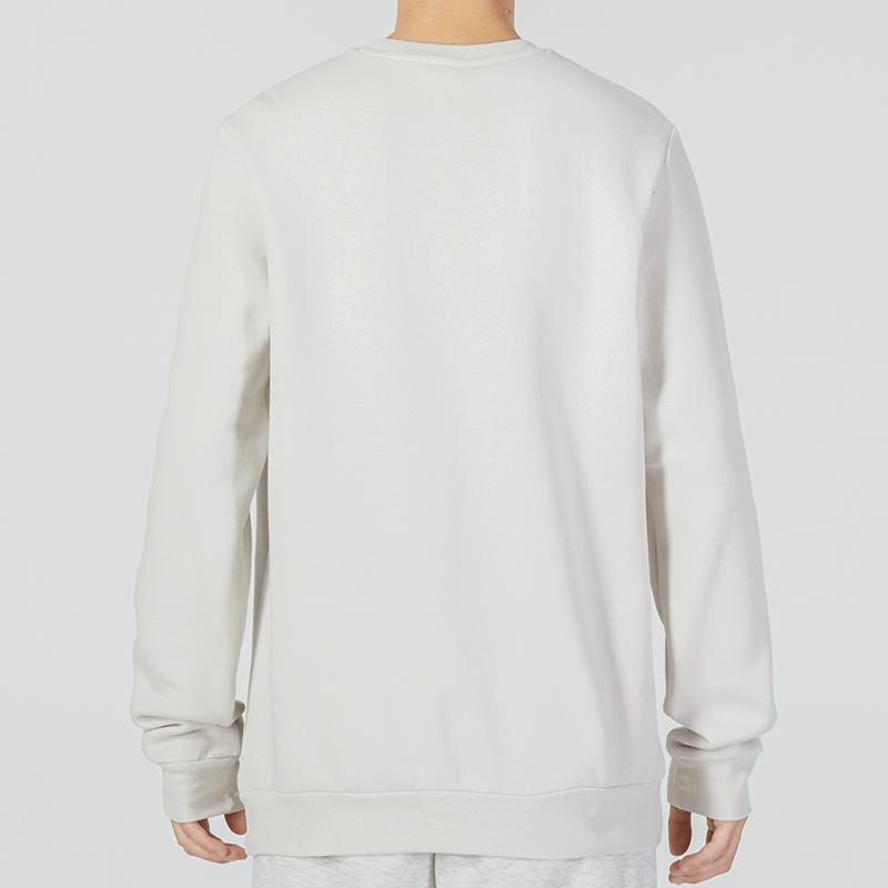 adidas Feelcozy вышитый логотип круглый вырез толстовка мужская топы белый HL2282