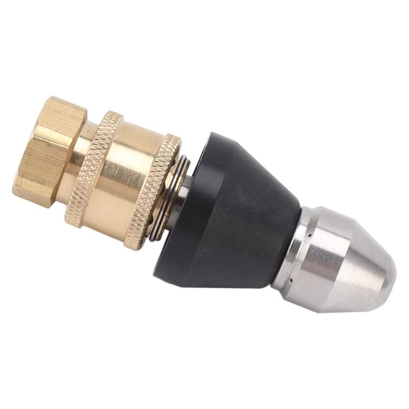 1/4Inch Quick Connector High Pressure Nozzle Sewer Cleaning Tool Pressure Washer 1 Front 6 Rear Sewer Jetter Nozzle