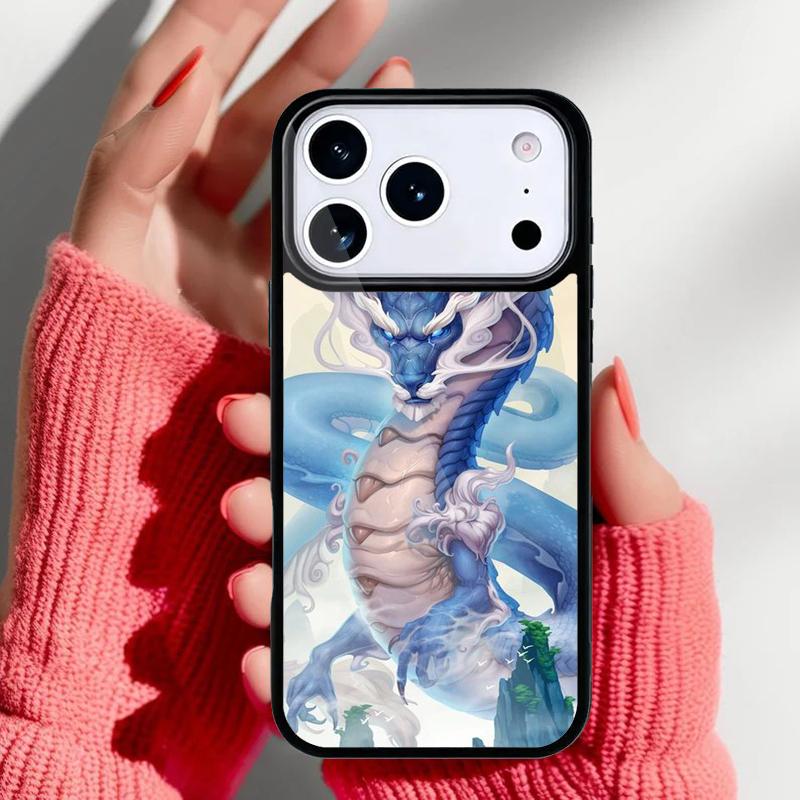 Азиатский китайский дракон Чехол для телефона для iPhone 17 16 15 14 13 Pro Max Задняя крышка для 12 11 Pro Coque
