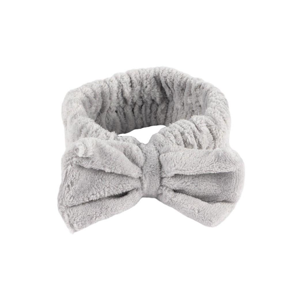 Повязка для волос для мытья лица, мягкая повязка на голову с бантом, галстук-бабочка, повязка на голову для спа, новая повязка на голову для макияжа