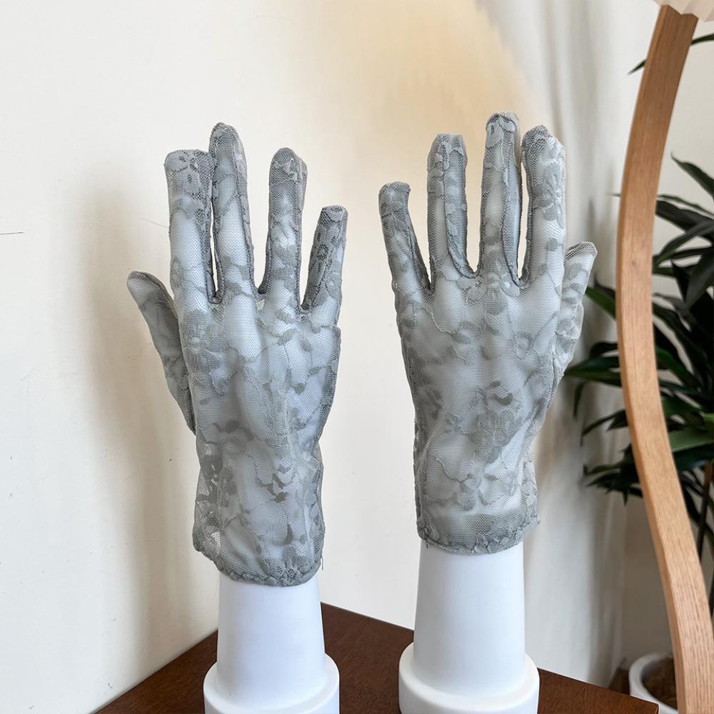 Anti-uv Lace Gloves Highly Elastic Armguard 2024 Riding Driving Gloves Summer