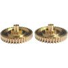 Пара шестерен привода крыши-трансформера из цельной латуни, Совместимо с Porsche Boxster 1997-2012 Левая Правая 98756118000
