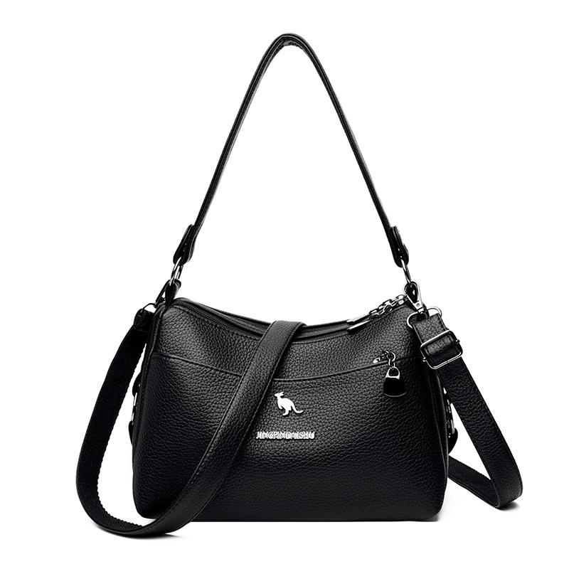 Женская сумка через плечо из ПУ большой вместимости