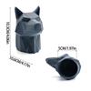 Пользовательская крышка фаркопа в форме волка, напечатанная на 3D-принтере, защита от ржавчины для приемной трубы сцепного устройства, аксессуар