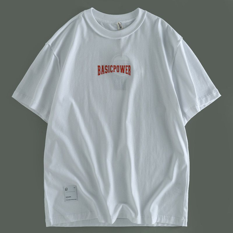 Foreign Trade Overplus Order Cut the Tag off Summer Men's Letter Short sleeve T-shirt Cotton Fashion Brand Export Men's Half Sleeve T-shirt Top