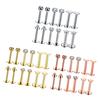 16G Steel Lip Bar Labret Rings Tragus Stud Piercing Jewelry Silver