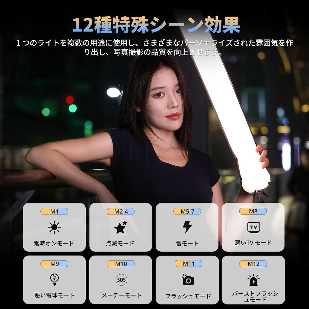 Ulanzi UA12 12W LED Video Expanding LED Dual Color Temperature Stepless Fill CRI 12 Scene 2500mAh Magnetic Tube Easy Storage Bag Ideal for Live