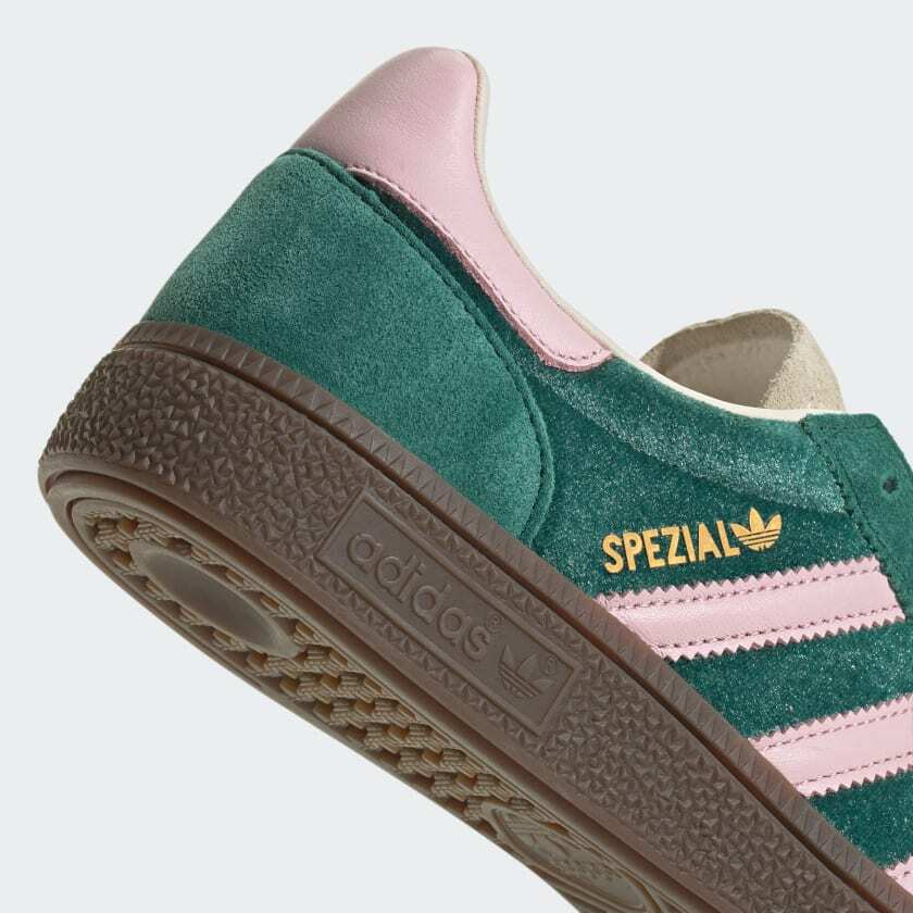 JI2648 adidas Originals Handball Spezial Колледж-Зеленый Прозрачно-Розовый (Женский)
