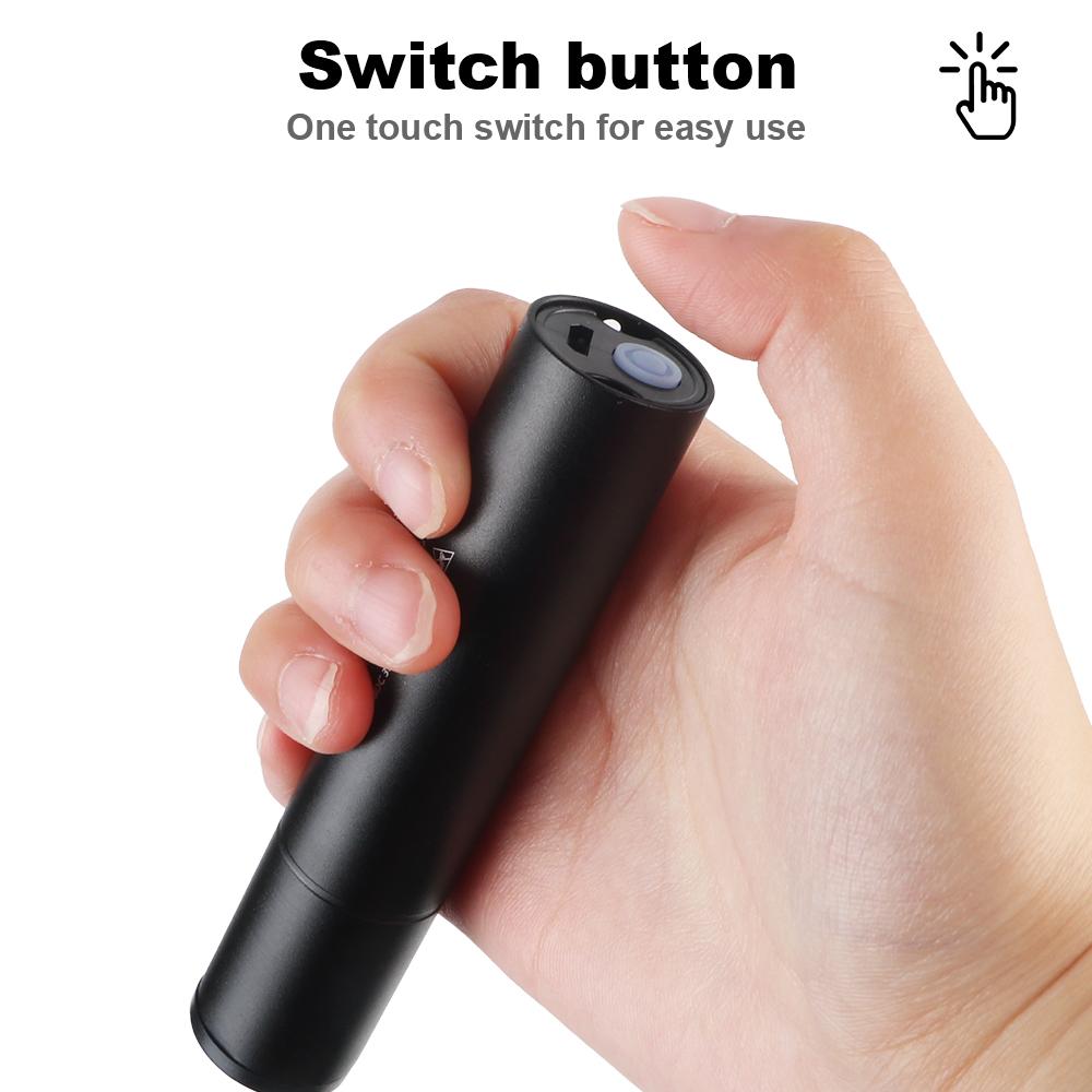 УФ-фонарик USB-перезаряжаемый ультрафиолетовый фонарь для мочи домашних животных, кошачий опоясывающий лишай, денежная руда, обнаружение скорпионов, 3 Вт, 365 нм, SV57, черный свет