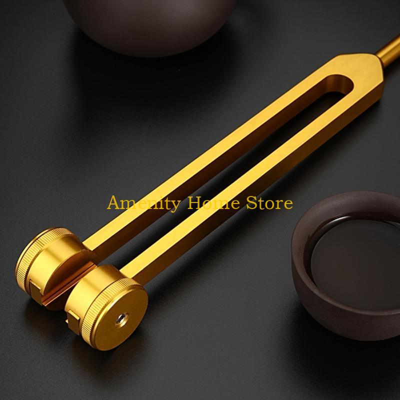 F26C Tuning Fork 128 Hz Tuning Fork with Pouch Hammer Repair Wrench Non-Magnetic Aluminum Alloy Tuning Fork Professional