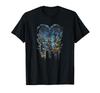 Disney Kingdom Hearts Main Character Heart-shaped Antique Style T-shirt