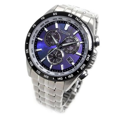 Водонепроницаемые мужские часы Citizen UNITE with BLUE Limited Edition, серебристые, синие, CB5874-81L, Eco-Drive с питанием от света, с радиоконтролем,
