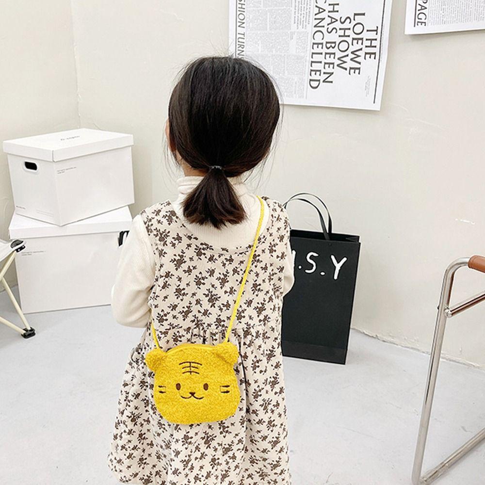 Small Kids Messenger Bag Plush Keys Coin Wallet Leisure Shoulder Bag  Children