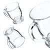 KADAX Glasses for Tea Coffee 460ml Mugs with Handle Set of Glasses 2 Pcs