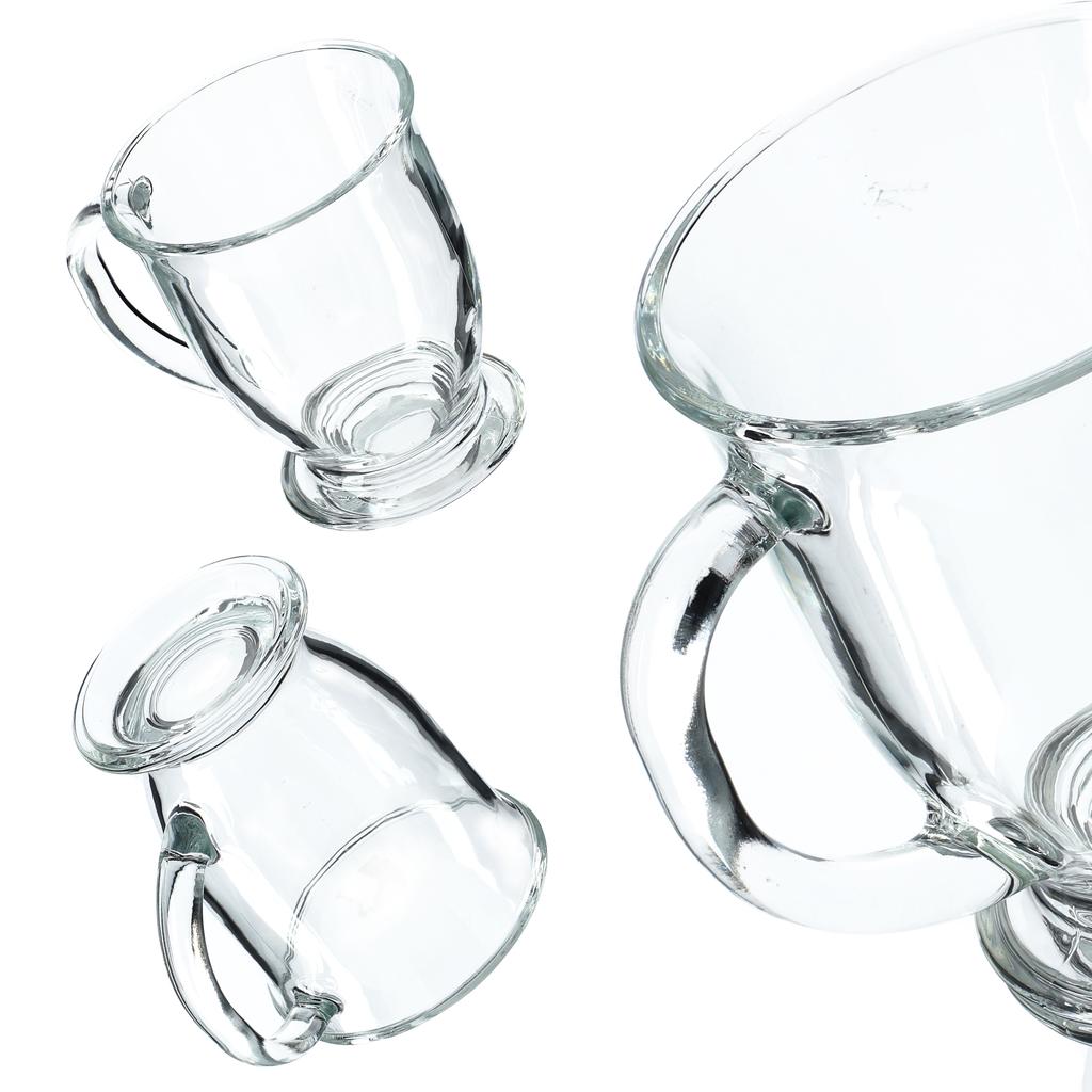 KADAX Glasses for Tea Coffee 460ml Mugs with Handle Set of Glasses 2 Pcs