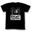 Back to the Future In Space Black Adult T-Shirt