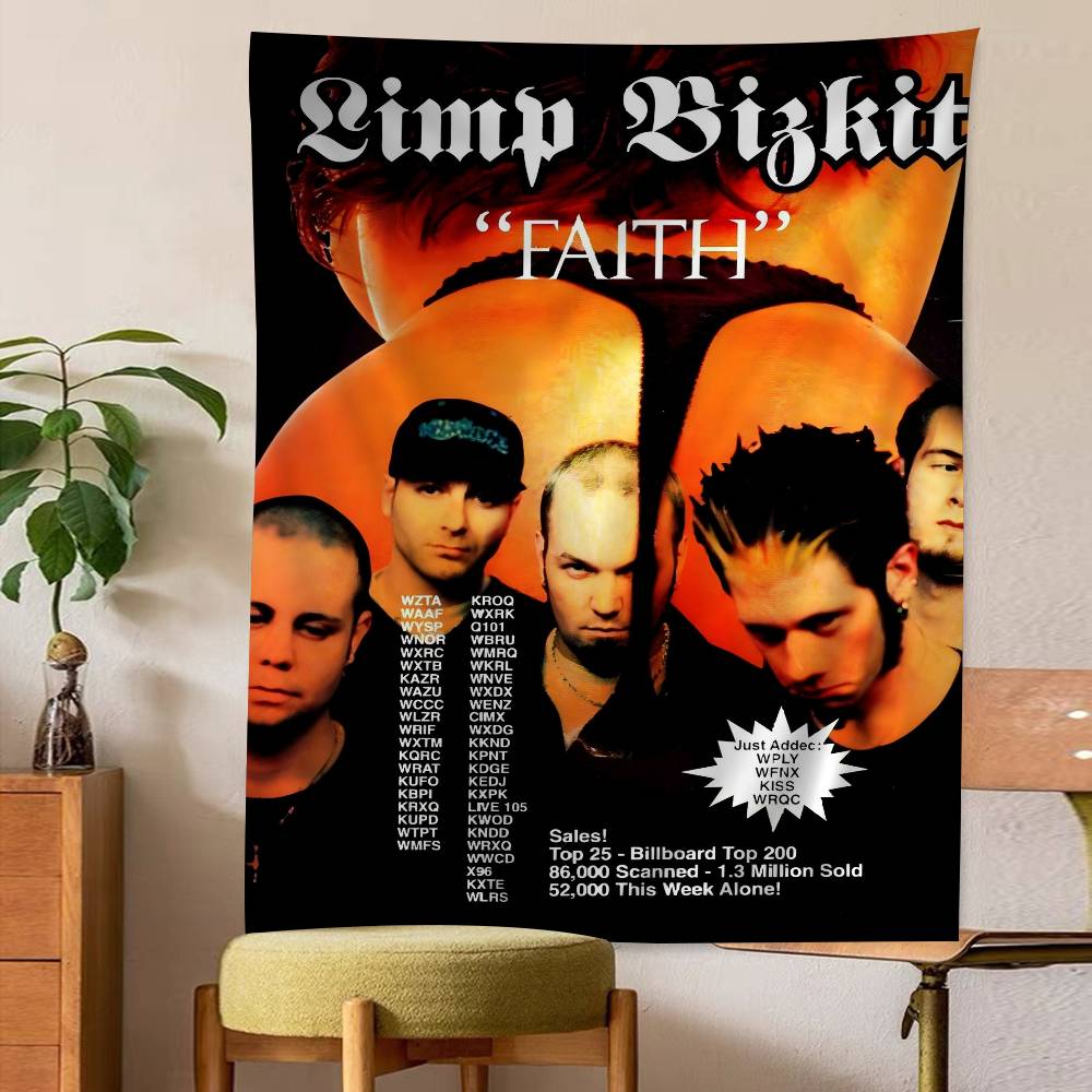 Rock Band Limp Bizkit Мультяшный Гобелен Искусство Научная Фантастика Комната Домашний Декор Настенное Полотно Домашний Декор