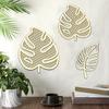 3pcs/set Palm Wall Decoration Leaf Sign Wood Hanging Sculpture Art Wall Decor Palm Leaves Wall Hanging Rustic 3 Styles