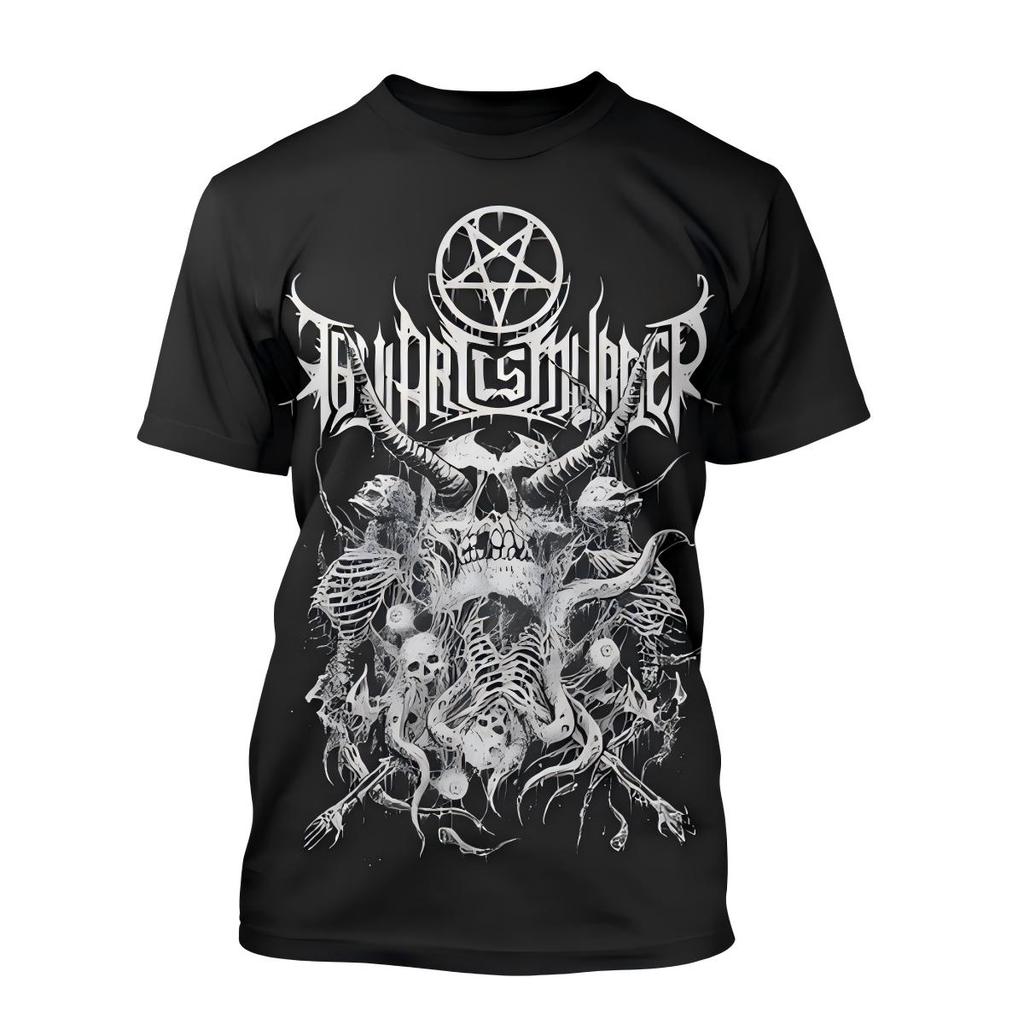 Thy Art is Murder Riddick Skull Pile T-Shirt