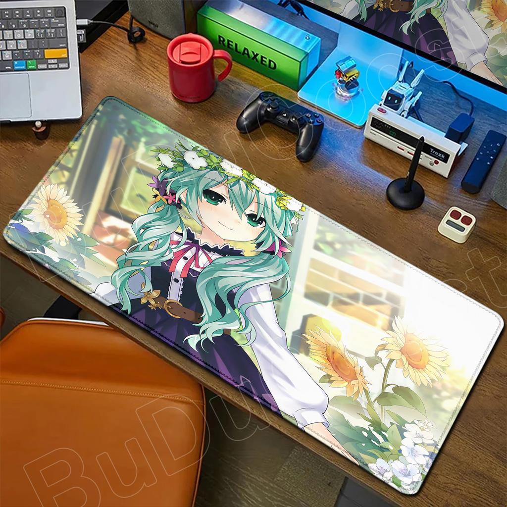HD Милая Девушка Большой Коврик для Мыши Аниме Date A Live Коврик для Мыши Ноутбук Игровые Аксессуары Клавиатура Рабочий Стол Токисаки Куруми Тока Ятогами