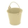 Beige Metal Bucket Ø 6.5 Cm X H 6.2 Cm