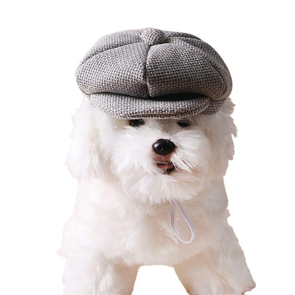 Pet Dress Up Cat Dog Gentleman's Hat Pet Costume Accessory Pet Headwear Retro Pet Beret  Cat&Dog