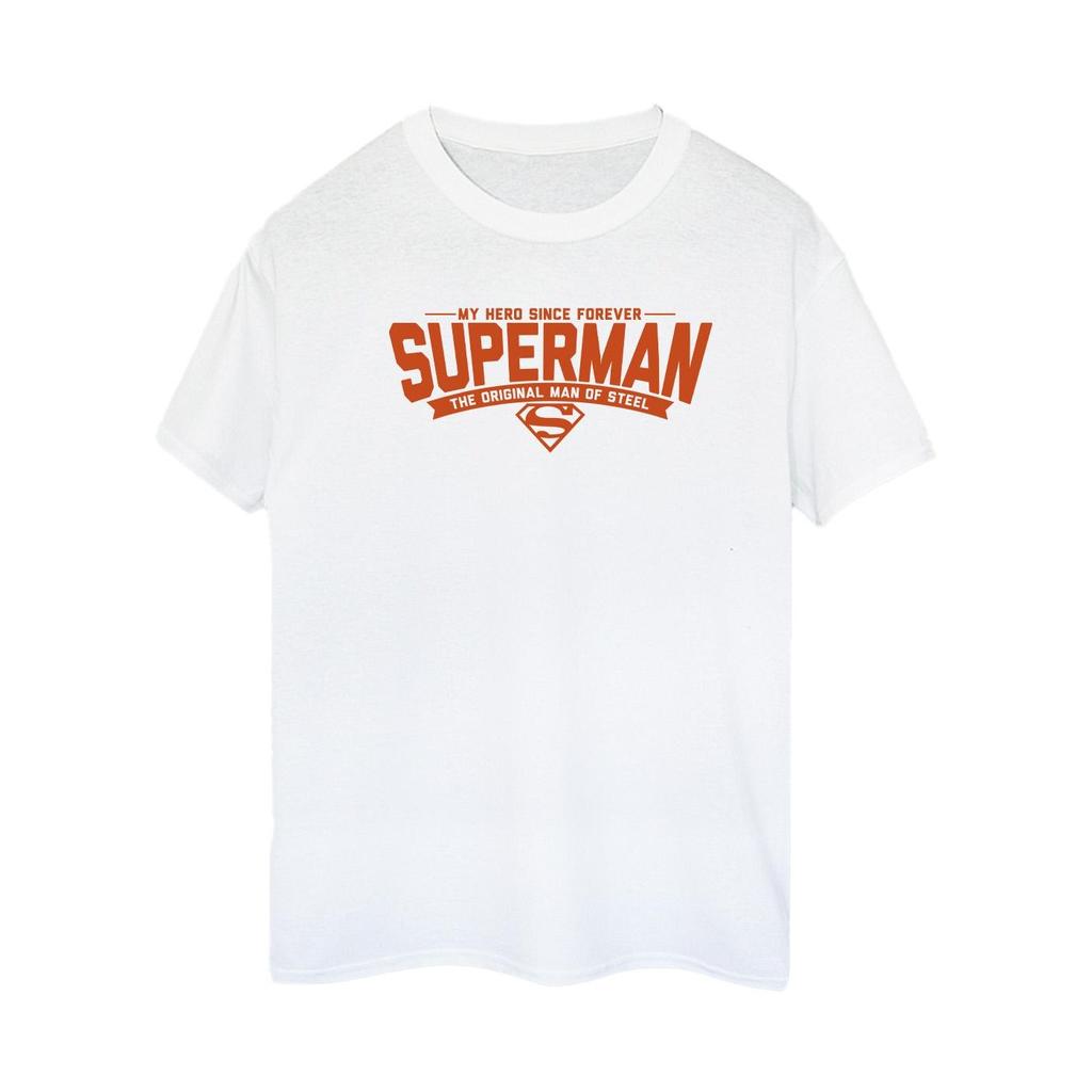 DC Comics Womens/Ladies Superman Hero Dad Cotton Boyfriend T-Shirt