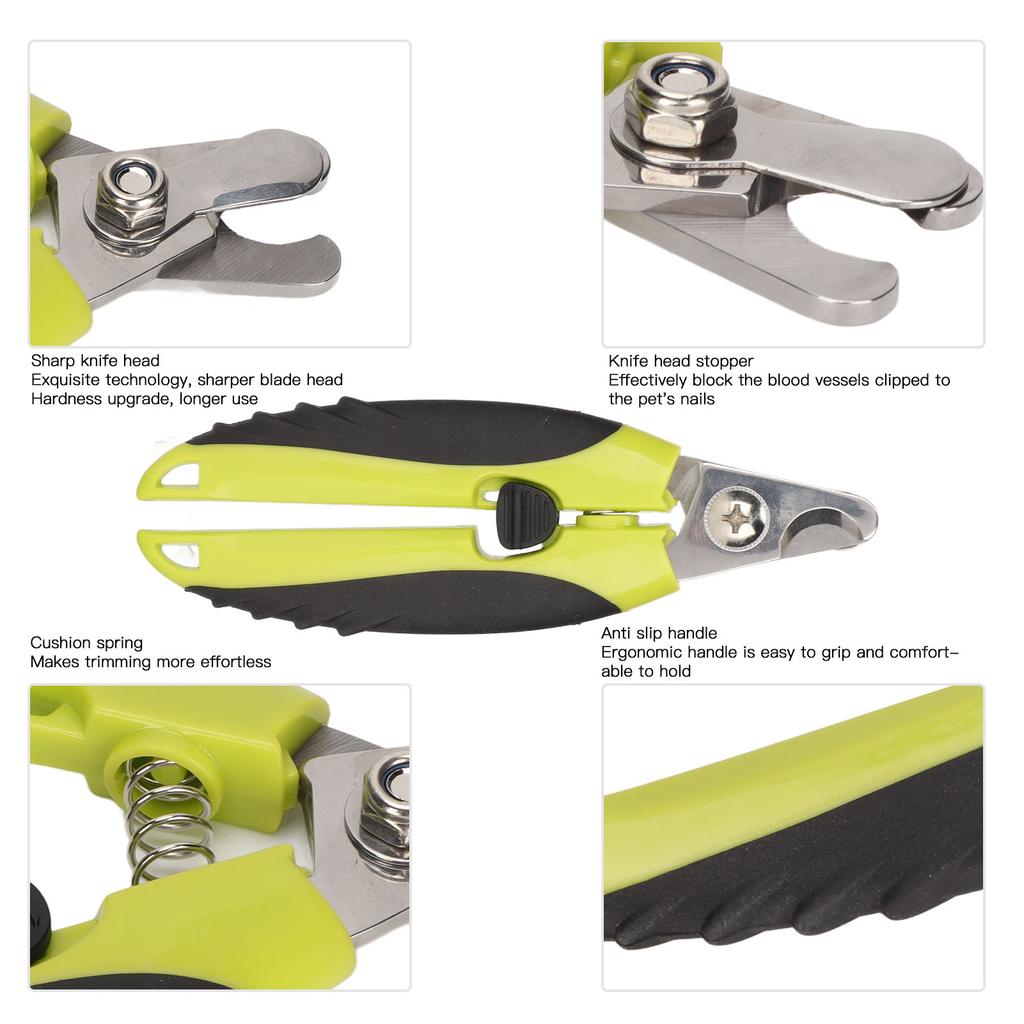 Pet Nail Scissors Professional Stainless Steel Pets Nail Clipper Set with Ergonomic Handles for Dogs Cats