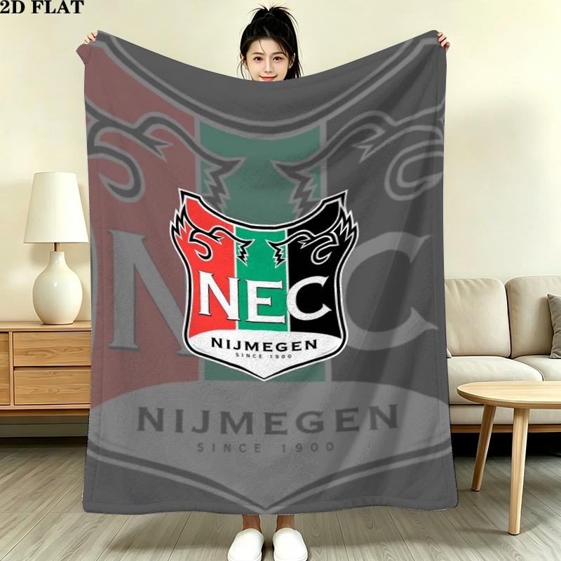 Nec Nijmegen Print Flannel Blanket, High quality Comfortable for All Seasons, Home Decor, Warmth and Comfort, Perfect for Christmas Gifts