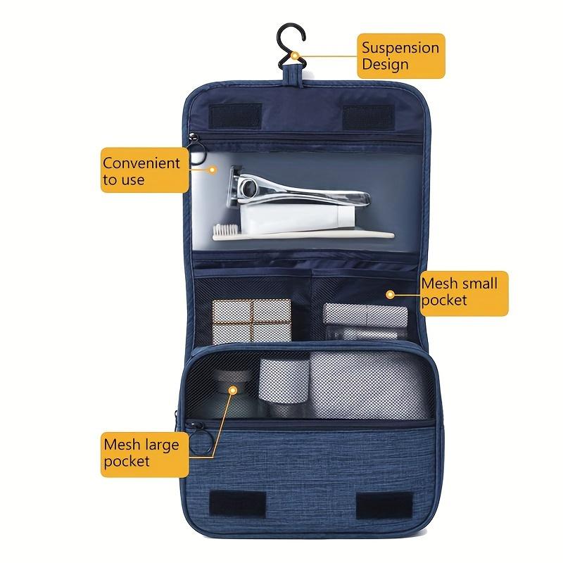1 шт. Складная туалетная сумка, сумка-органайзер, подвесная косметичка для ванной комнаты, дорожная косметичка с сухим и влажным разделением